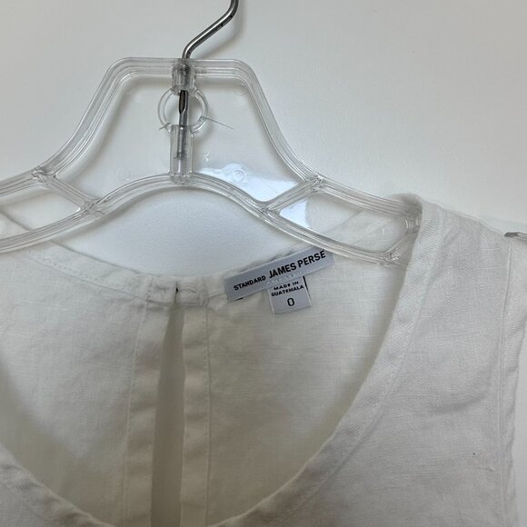 James Perse White Linen Sleeveless Top Size 0 - Picture 2 of 8